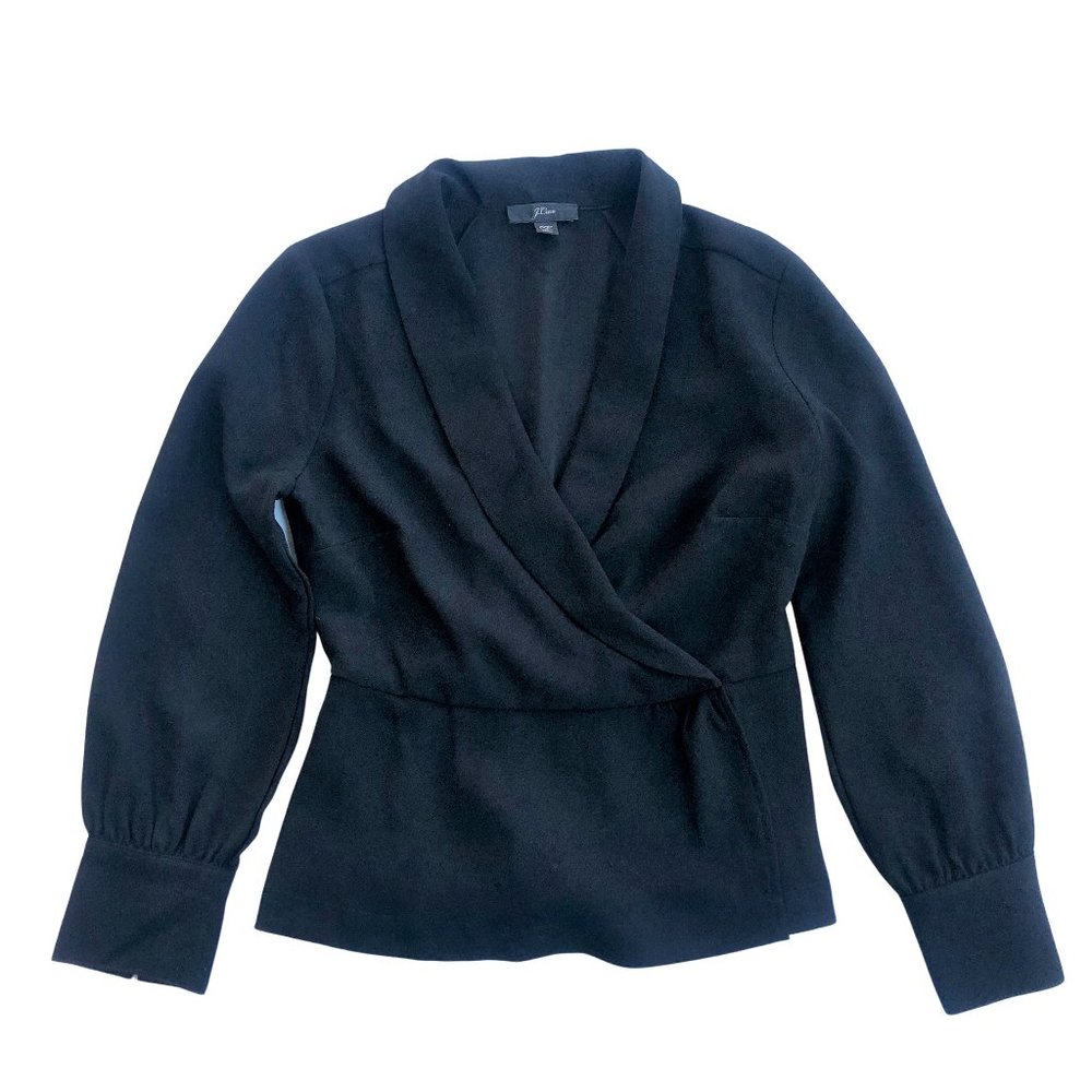 J. Crew Faux Wrap Blouse